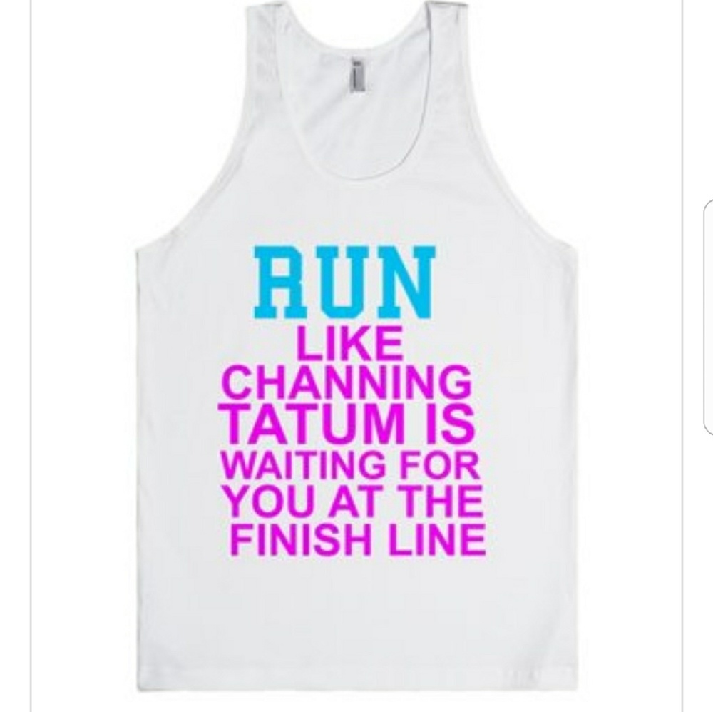 Run Like Channing Tatum Funny Tank Top Unisex